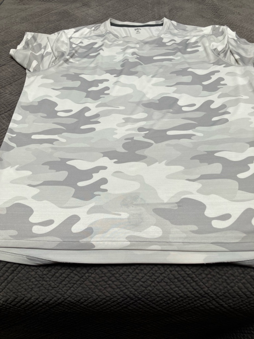 DSG Athletic Camo Tee in White and Light Gray, pit to pit 24”. 661